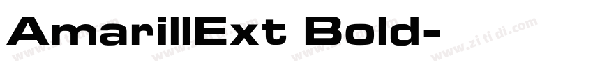 AmarillExt Bold字体转换